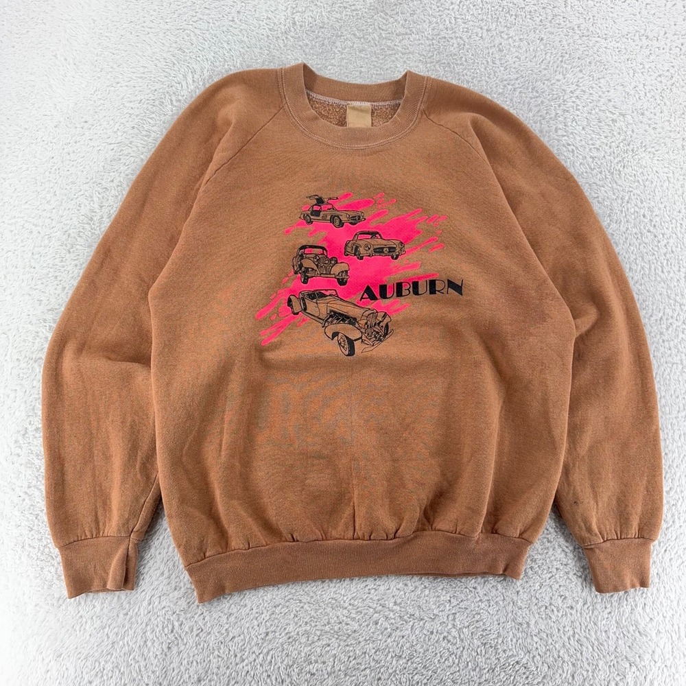vintage 90s AUBURN HOT ROD CREWNECK SWEATSHIRT LARGE car‎ alabama